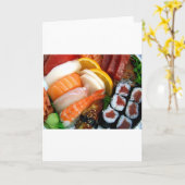 Sushi Karte (Gelbe Blume)