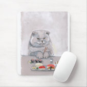 Sushi-Katze Mousepad (Mit Mouse)