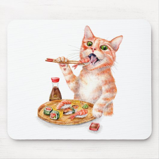 Sushi-Katze Mousepad (Vorne)