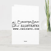 Sushi-Katze - SashimiSweetie Karte (Rückseite)