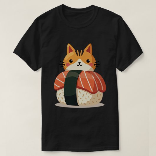 Sushi Katze T-Shirt (Design vorne)