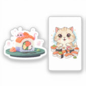 Sushi Kawai Stickers Aufkleber (Vorderseite)