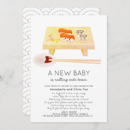 Sushi Kawaii Baby Shower by Mail Einladung