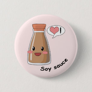 Sushi kawaii button