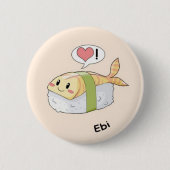 Sushi kawaii button (Vorderseite)