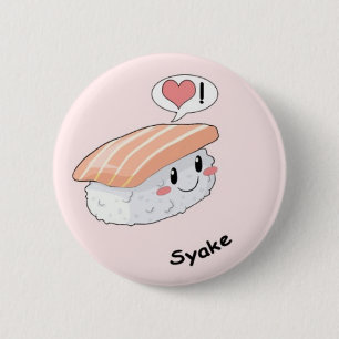 Sushi kawaii button