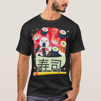 Sushi Kawaii Niedlich japanisches Essen Japan Anim T-Shirt