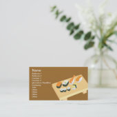 Sushi - Klassiker Visitenkarte (Stehend Vorderseite)