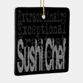 Sushi Koch Extraordinaire Keramik Ornament (Rechts)