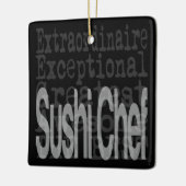 Sushi Koch Extraordinaire Keramik Ornament (Links)