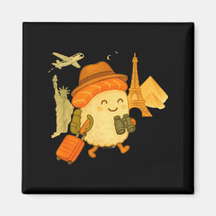 Sushi Lachsrolle Reist Gerne Magnet