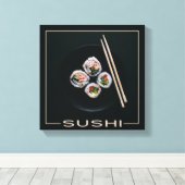 Sushi-Leinwand Leinwanddruck (Insitu (Holzboden))