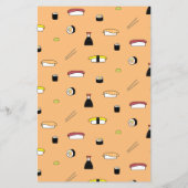 Sushi Letter | Niedlich & Fun Wasabi mit Datum Vor (Rückseite)