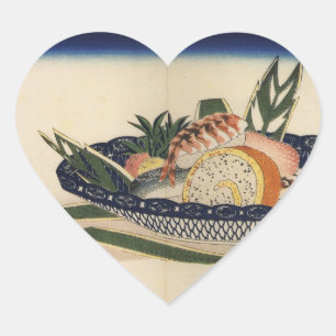 SUSHI-LIEBE-AUFKLEBER Herz-Aufkleber