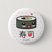 Sushi-Liebe-Button Button (Vorderseite)