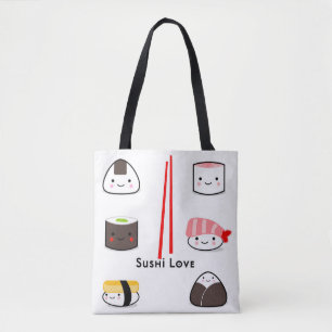 Sushi-Liebe-Einkaufstasche Tasche