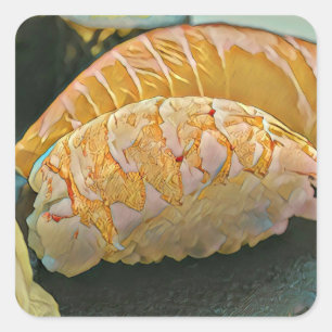 Sushi-Liebesgeschenk Quadratischer Aufkleber