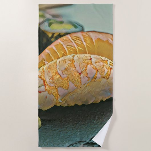 Sushi-Liebesgeschenk Strandtuch (Vorderseite)