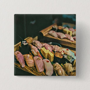 Sushi-Liebhaber asiatischer Küche Button