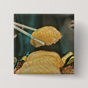 Sushi-Liebhaber asiatischer Küche Button