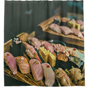 Sushi-Liebhaber asiatischer Küche Duschvorhang