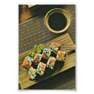 Sushi-Liebhaber asiatischer Küche Fotodruck