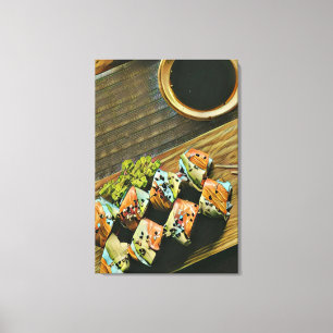 Sushi-Liebhaber asiatischer Küche Leinwanddruck