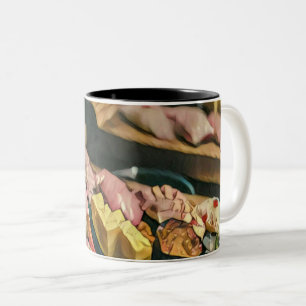 Sushi-Liebhaber asiatischer Küche Zweifarbige Tasse