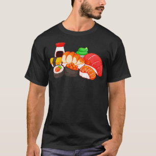 Sushi-Liebhaber Foodie Japanisches asiatisches Ess T-Shirt