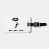 Sushi-Liebhaber Gepäckanhänger (Vorderseite horizontal)