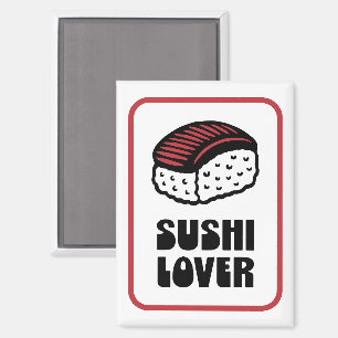 Sushi-Liebhaber Nigiri Retro-Ästhetik Magnet