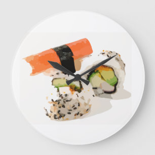 SUSHI-Liebhaber Wanduhren