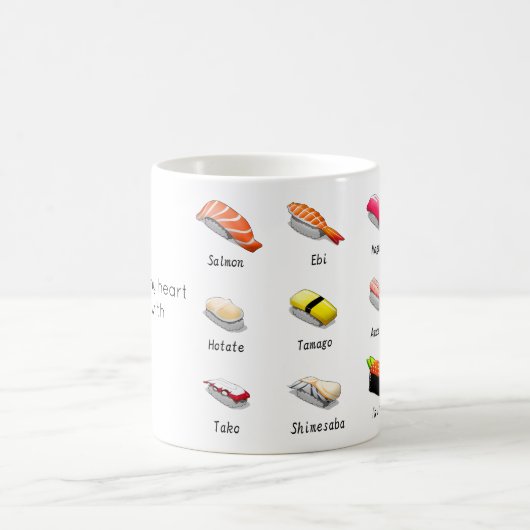 Sushi liebt Mug Kaffeetasse (Mittel)