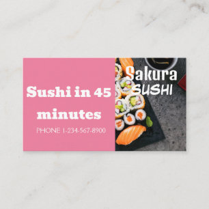 Sushi-Lieferrabatt-Angebot Visitenkarte