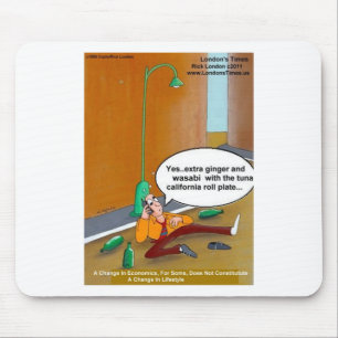 Sushi Lifestyle verändert Funny T-Shirts Karten Ta Mousepad