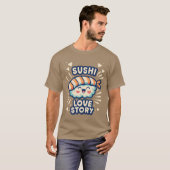 Sushi Love Story retro T-Shirt (Vorne ganz)