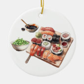 Sushi Lover Food Japanisch Keramik Ornament (Vorne)