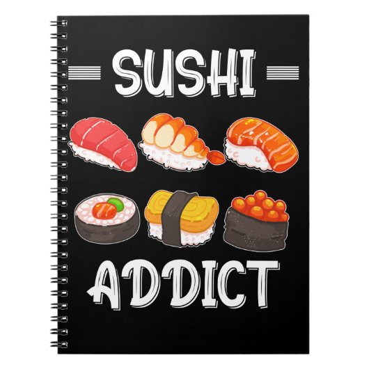 Sushi Lover Japanese Food Sushi Abhängig Notizblock (Vorderseite)