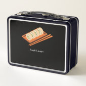 Sushi Lover Metall Brotdose (Rückseite)