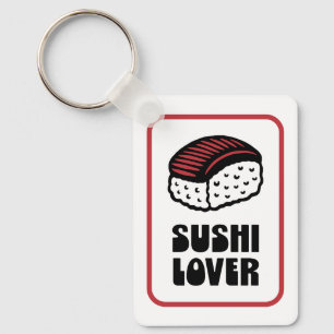 Sushi lover nigiri retro ästhetisch schlüsselanhänger