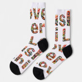 Sushi Lover Text Socken (Linkes Detail)