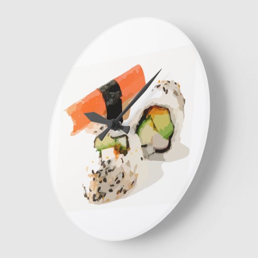 SUSHI lover Wall Uhren (Winkel)