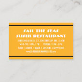 Sushi macht miso glücklich visitenkarte (Rückseite)