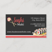 Sushi Maki Business Card Visitenkarte (Vorderseite)