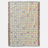 Sushi Maki Polka Dots Decke (Vorderseite Vertikal)