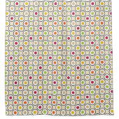 Sushi Maki Polka Dots Duschvorhang (Vorderseite)