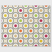 Sushi Maki Polka Dots Geschenkpapier (Flach)