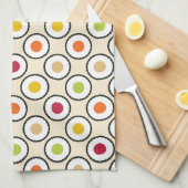 Sushi Maki Polka Dots Geschirrtuch (Viertel Falte)