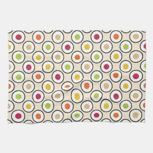 Sushi Maki Polka Dots Geschirrtuch