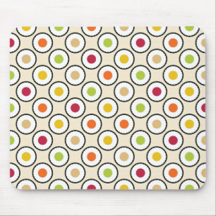 Sushi Maki Polka Dots Mousepad